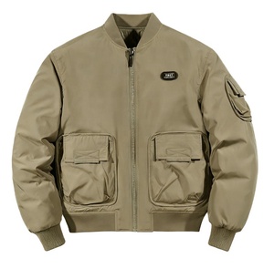 <span class=keywords><strong>Chaqueta</strong></span> de bombardero de estilo americano Vintage para hombre, <span class=keywords><strong>chaqueta</strong></span> de trabajo de nailon de doble cara de estilo <span class=keywords><strong>militar</strong></span> de invierno, <span class=keywords><strong>chaqueta</strong></span> de béisbol gruesa XS - Product Image 5