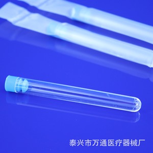 Tubes à essai stériles Taixing Wantong 12x100mm en plastique transparent pour usage en laboratoire - Product Image 2