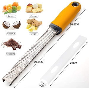 Hot bán thép không gỉ rau Slicer pho mát vắt tay chanh zester đa đồ dùng nhà bếp với bìa - Product Image 1