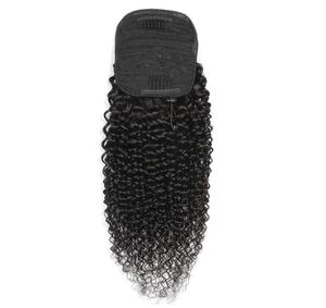 100% Virgin Remy Human <strong>Hair</strong> Chinese <strong>Hair</strong> Ponytail 8-24inch Kinky <strong>Curly</strong> Drawstring Wrap Natural Instant <strong>Hair</strong> <strong>Piece</strong> for Women - Product Image 3