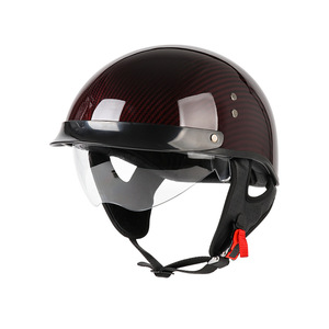 Casque de moto en fibre de carbone, casque rétro, demi-casque de cyclisme en plein air adapté à toutes les saisons - Product Image 2