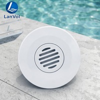 LanVol -DH50-63 Einlagiger Hauptablauf Weißer Kreis Vinyl-Liner Schwimmbad Hochwertiges ABS-Kunststoff Filterzubehör