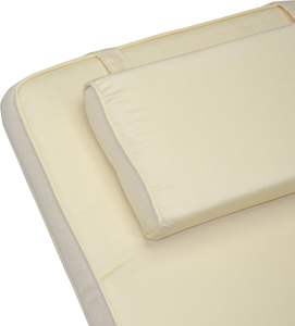 Coussin de siège en mousse de haute qualité pour chaise longue, <span class=keywords><strong>transat</strong></span> de bain de soleil, <span class=keywords><strong>transat</strong></span> <span class=keywords><strong>pliant</strong></span>, repose-pieds amovible, épais et confortable - Product Image 3