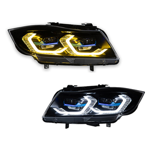 <span class=keywords><strong>Fari</strong></span> LED per <span class=keywords><strong>BMW</strong></span> <span class=keywords><strong>E90</strong></span> Serie 3 330i 320i, Luci di Segnalazione, Lampada Frontale DRL 5000k, Lente Proiettore, Accessori Auto - Product Image 1