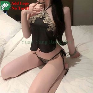 इसके अलावा आकार महिलाओं का जुनून अंडरवियर सेक्सी फीता कंधे स्ट्रैप बेलबैंड पजामा - Product Image 2