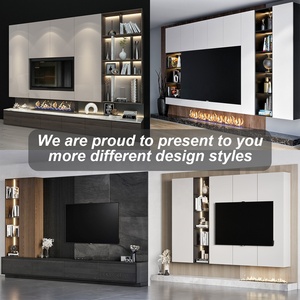 <span class=keywords><strong>Meuble</strong></span> <span class=keywords><strong>TV</strong></span> moderne de luxe en marbre avec <span class=keywords><strong>meuble</strong></span> de rangement et <span class=keywords><strong>ensemble</strong></span> table basse - Product Image 3