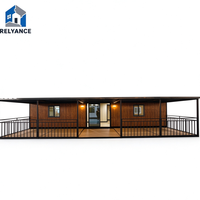 Kit de maisonnette RELYANCE, modèle chinois, bien isolé, avec toilettes et douche, pour jardin, taille familiale, maison de vacances, terrasse