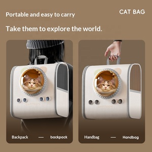 Taşınabilir Hafif PU Su Geçirmez Katlanabilir Yumuşak Kabuklu Çevre Dostu Yıkanabilir Küçük Köpekler ve Kediler için Nefes Alabilen Fileli Evcil Hayvan Taşıyıcısı - Product Image 2