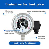 Liquid Filled Shock-Resistant Electric Contact Pressure Gauge 100mm Stainless Steel Factory Direct Custom for Pressure Alarm