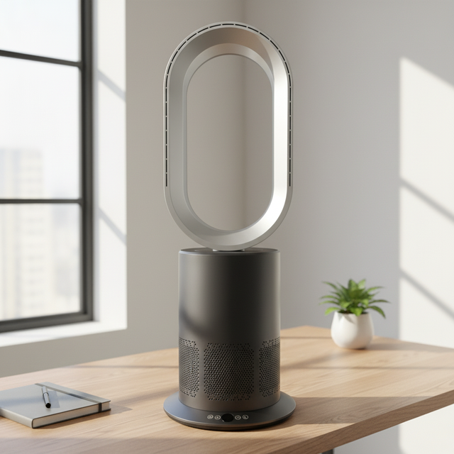 Household  HEPA Filter Cooling 2 in 1 Air Cleaner Tower Fan  Portable Summer Floor Cooler Bladeless Fan
