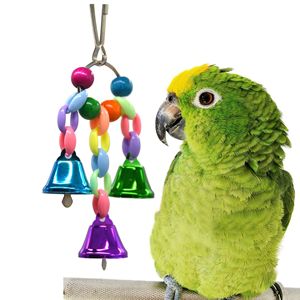 Lindos juguetes coloridos para loros, campanas de pájaros para mascotas, juguetes para masticar loros, jaula para pájaros, juguetes para loros, pájaros, decoración del hogar - Product Image 1