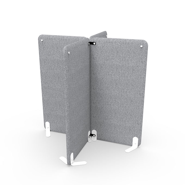 Polyester Fiber Free Standing Screen Acoustic Panels Movable Soundproof Partition Wall Ceiling Fireproof Decorative Material