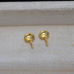 5 pares de accesorios de plata 925 para manualidades, soporte vacío con diseño de oreja de panda barroca y oreja de ratón, fornituras de joyería 4104 - Product Image 4