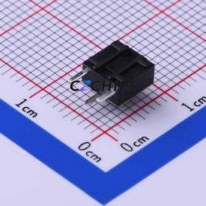 TC-1102DE-C-C Tactile Switch Bent Lead Through Hole-3P,6x6mm Switch Single Pole Single Throw Round Button 2.6N Right Angle - Product Image 2