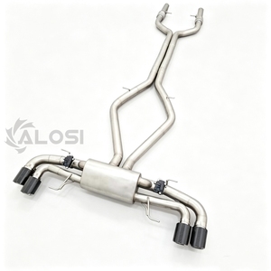 Système d'échappement cat-back haute performance en acier inoxydable SS304 avec soupapes pour <span class=keywords><strong>Alfa</strong></span> <span class=keywords><strong>Romeo</strong></span> Giulia <span class=keywords><strong>Stelvio</strong></span> 2.9T <span class=keywords><strong>V6</strong></span>, son racing - Product Image 3