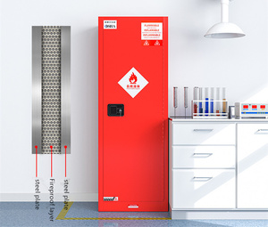 Armoire antidéflagrante ignifuge de sécurité de marchandises dangereuses de produits chimiques liquides combustibles de double porte industrielle en gros - Product Image 2