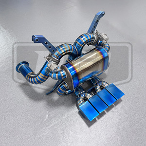 Para <span class=keywords><strong>Lamborghini</strong></span> Aventador <span class=keywords><strong>SVJ</strong></span> LP700-4 LP740-4 LP750-4 6.5l V12, Válvula de Escape de Titanio OEM, Diseño de Tubo en X con Puntas de Dirección - Product Image 5