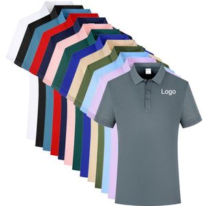 Chemises pour hommes grande taille avec logo personnalisé, t-shirts de travail imprimés 100% polyester, polos de golf brodés pour hommes - Product Image 1