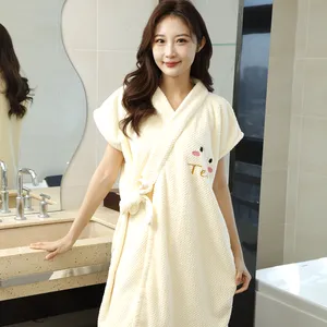 Hot sale Bath Towels Girls soft absorbent beauty sexy Body Wrap Bathrobe Wearable Beach Bath Towel Dress