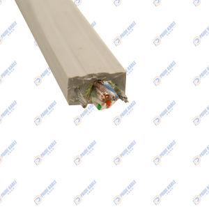 Высокая прочность на растяжение 4x2x24AWG UTP CAT6 Сетевой подъемный дорожный плоский кабель лифта для камеры видеонаблюдения - Product Image 4