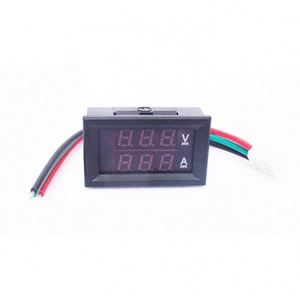 Amperímetro preciso do voltímetro DC4.5-30V Medidor de corrente de tensão 2-em-1 Multímetro digital 10A Volt <span class=keywords><strong>Amp</strong></span> Tester Meter 3 dígitos Red & Red