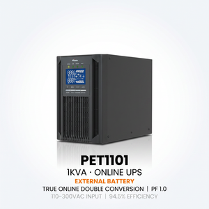 Onduleur en ligne 1KVA de type tour 220V, alimentation sans interruption à onde sinusoïdale pure, double conversion, USB pour PC, serveur, réseau - Product Image 1
