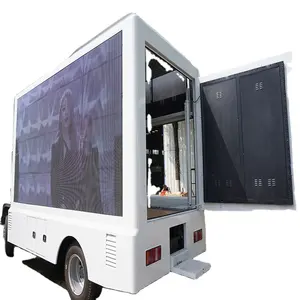 FOTON FORLAN 4x2 3 taraf P6 yüksek çözünürlüklü mobil ekran LED reklam kamyonu Led ekran kamyon Led mobil sahne kamyonu