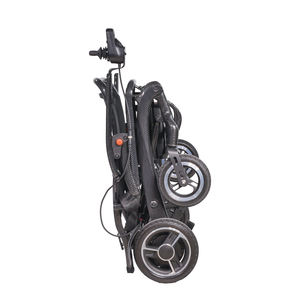 Fauteuil roulant en fibre de carbone ultra léger de 13,5 kg, résistant à la pression et pliable, batterie électrique longue portée de 20 Ah, pour adultes - Product Image 3