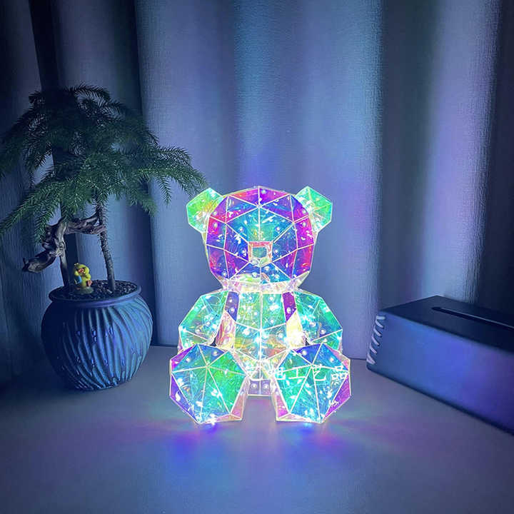 Luminous teddy bear 25CM40CM luxury Valentine's Day gifts and birthday