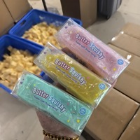 Mainan Tepung Lembut Bentuk Stik Mentega Baru 14 Oz, Mainan Pereda Stres Sensorik Raksasa