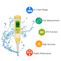 Medidor de pH Digital para Alimentos, Embutidos Fermentados, Queso, Sushi, Arroz, Medidores de pH de Laboratorio y Otros Productos Sólidos y Semisólidos