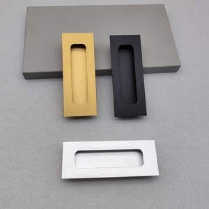 Concealed Aluminum Alloy Drawer Handle Rectangle Minimalist Design Easy Installation Cabinet Furniture Handle - Product Image 3