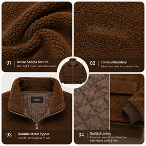Giacca Trapuntata OEM di Alta Qualità con Logo Personalizzato, Giacca Invernale da Esterno con Ricamo in Sherpa per Uomo, Stile Casual - Product Image 2