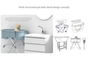<span class=keywords><strong>Baignoire</strong></span> portable élégante pour animaux de compagnie, nouveau design, piscine <span class=keywords><strong>pliable</strong></span> pour chien, <span class=keywords><strong>baignoire</strong></span> en plastique surélevée pour le bain et le toilettage des animaux - Product Image 4