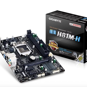 Gigabyte H81M-H <strong>Desktop</strong> Motherboard Small H81Graphics Double <strong>DDR3</strong> Memory Channel - Product Image 1
