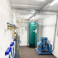Máquina de Llenado de Cilindros de Oxígeno con Planta Generadora de Oxígeno PSA, Estación de Recarga de Gas Medicinal de Alta Presión para Suministro de Gas