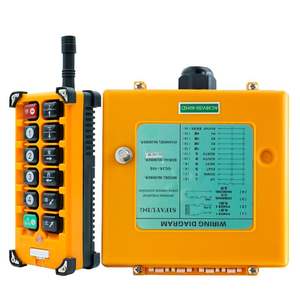 Control remoto inalámbrico de radio de grúa industrial de 12 voltios, 10 botones de velocidad única, fácil de operar, a la medida - Product Image 1