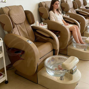 सौंदर्य नाखून सैलून सोफा डीलक्स डायमंड रिट्रेटेबल इलेक्ट्रिक बबलपूल शून्य गुरुत्वाकर्षण मालिश स्पा पेडीक्योर कुर्सी - Product Image 1