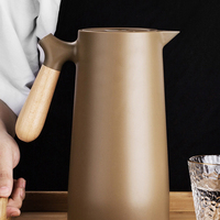 Théière à café NORDIC WHOLESALE 1L, thermos sous vide pour la maison, théière à café avec doublure en verre, pot thermique, bouteille d'eau chaude