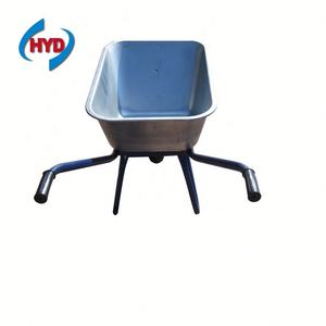 निर्माण स्टेनलेस स्टील टिकाऊ भारी शुल्क 1-पहिया व्हीलबैरो - Product Image 6