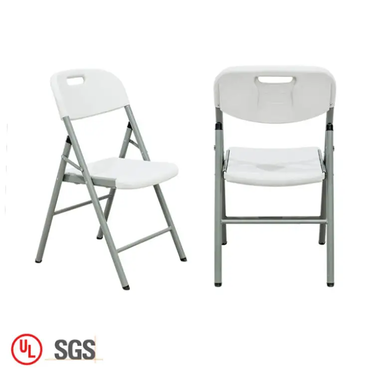 للبيع بالجملة كرسي أبيض HDPE قابل للطي كراسي بلاستيكية قابلة للطي خارجية للشاطئ والتخييم كراسي مناسبات