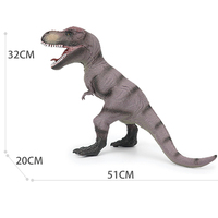Venta caliente Vinilo Suave t-rex juguete IC dinosaurio simulado sonidos tiranosaurio relleno para niños regalos de cumpleaños centrándose animales
