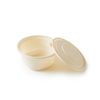 Assiettes et bols jetables certifiés biodégradables, vaisselle écologique pour le déjeuner