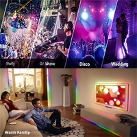 Mini contrôleur sans fil RGB, mini contrôleur musical sans fil, contrôle par smartphone sans fil, DC 5-24V 6A pour bande RGB 3528 5050