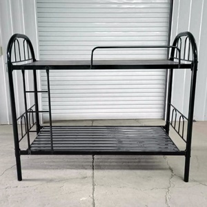 Lit Métallique Simple Superposé Dortoir Scolaire, Cadre en Acier Fer Économique avec Toboggan pour Adultes, Meuble de Chambre - Product Image 2
