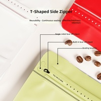 Sachet Doypack en MOPPVMPETPE de qualité alimentaire, à fermeture hermétique, en forme de cube Rubik à huit faces, pour emballage de grains de café, disponible en stock, vente en gros