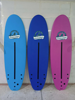 Planche de surf en mousse EPO IXPE Soft Top avec accessoire d'aileron de logo personnalisable en bas HDPE pour les sports nautiques