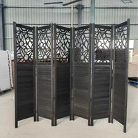 Paravent pliable d'intérieur DISHI, cloison en bois sculpté, séparateur de pièce pour la maison, le bureau, le jardin, la terrasse
