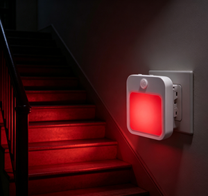Lámpara LED de Noche con Sensor de Movimiento, Ajustable, Luz Blanca Cálida, Regulable, con Cambio de Color, Cuadrada, para Mesita de Noche, Venta al Por Mayor - Product Image 1