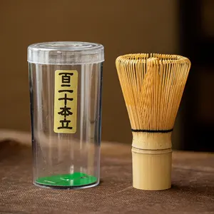 Großhandel Bio Matcha Zubehör Bambus Schneebesen Set, Custom Logo Traditionelle handgemachte Matcha Chasen, Bio Bambus Schneebesen